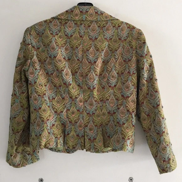 Brocade Cropped Jacket - Picture 4 of 4